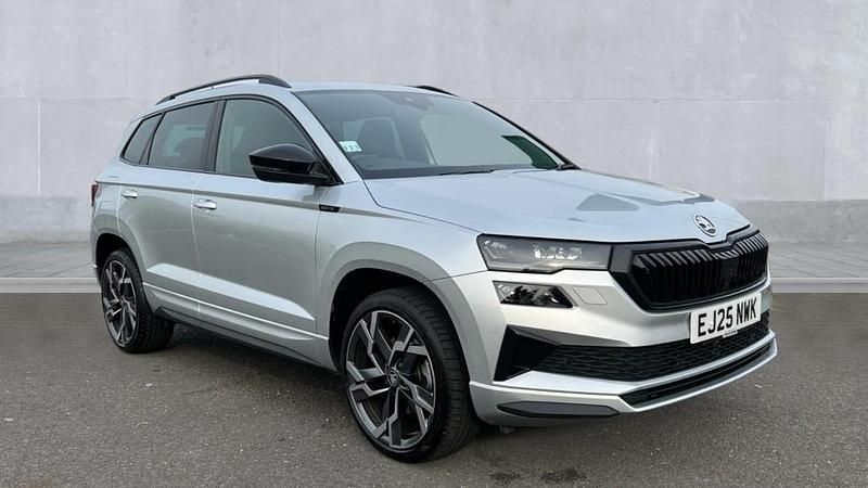 Used Skoda Karoq SportLine 150 HP (110 kW) 2025 Brilliant silver metallic SUV