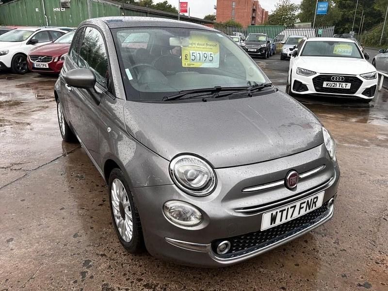 Grey Used 2017 Fiat 500 Lounge Hatchback | £5,190 (Fair price) - Image 1/4