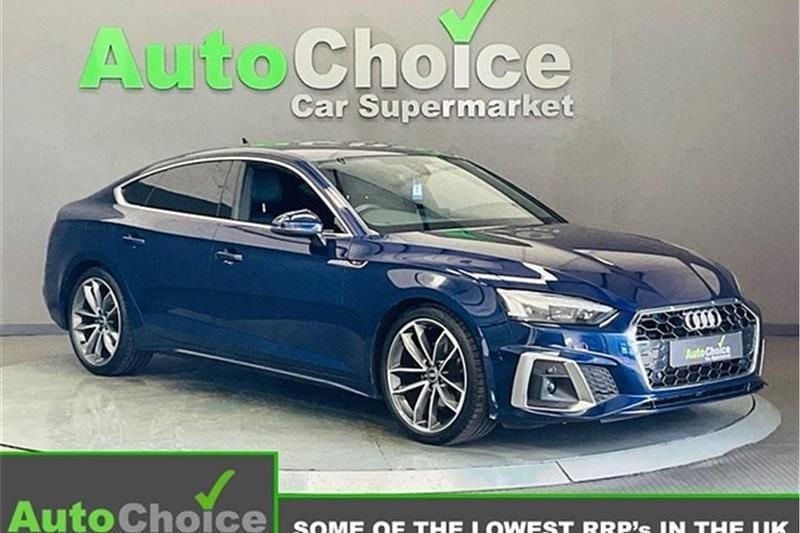 Blue Used 2021 Audi A5 Sportback S-Line Hatchback | £23,985 (Fair price) - Image 1/2