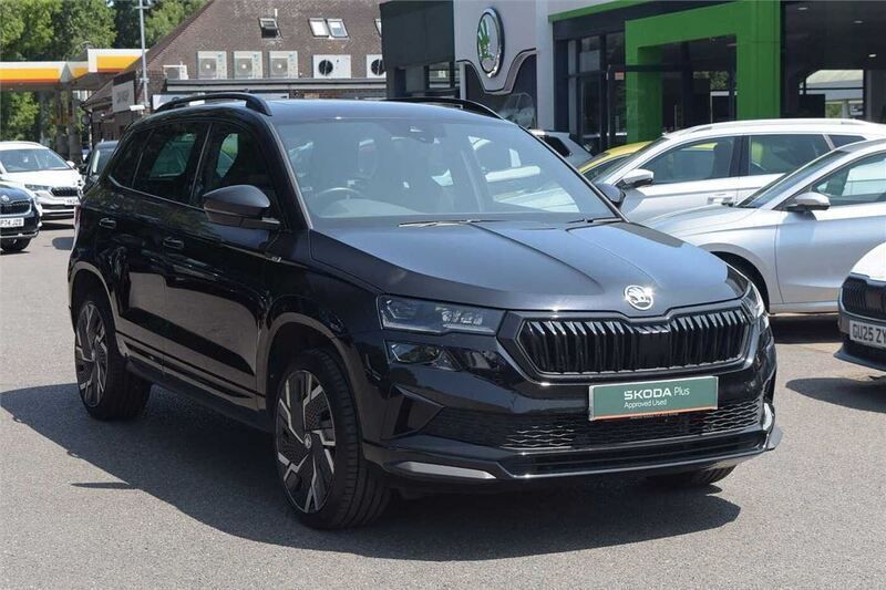 Black Used 2022 Skoda Karoq SportLine SUV | £23,296 (Fair price) - Image 1/4