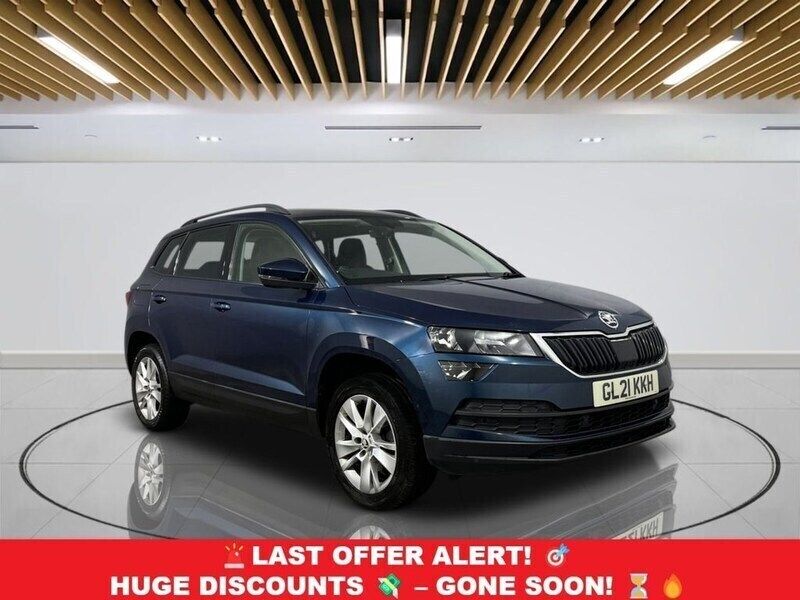 Blue Used 2021 Skoda Karoq SE Technology SUV | £12,849 (Fair price) - Image 1/3