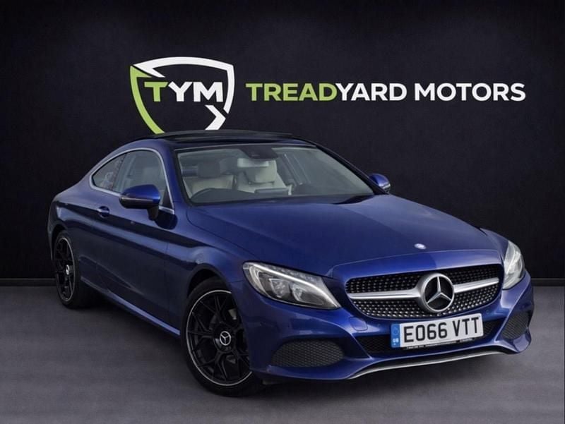 Used Mercedes C200 Premium Plus 184 HP (135 kW) 2016 Blue Coupe