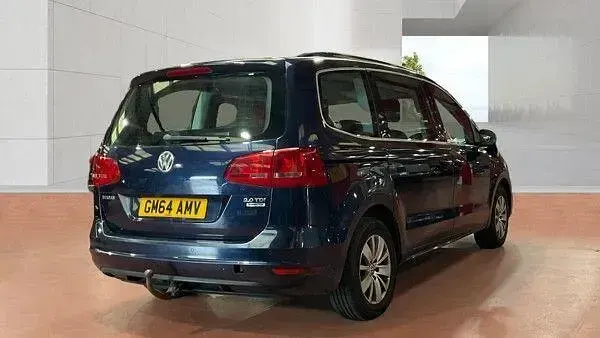 Used VW Sharan SE 140 HP (102 kW) 2015 Blue MPV