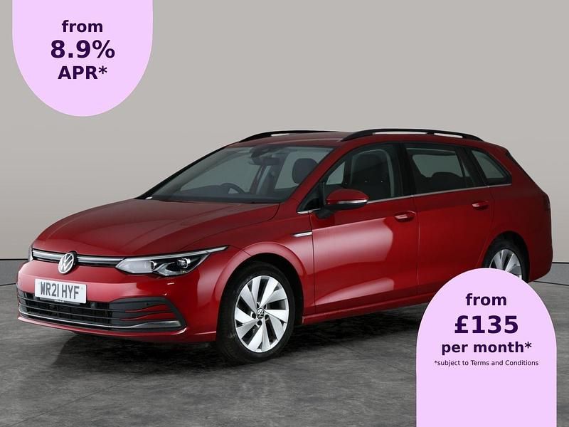 Red Used 2021 VW Golf VIII Style Estate | £12,081 (Fair price) - Image 1/1