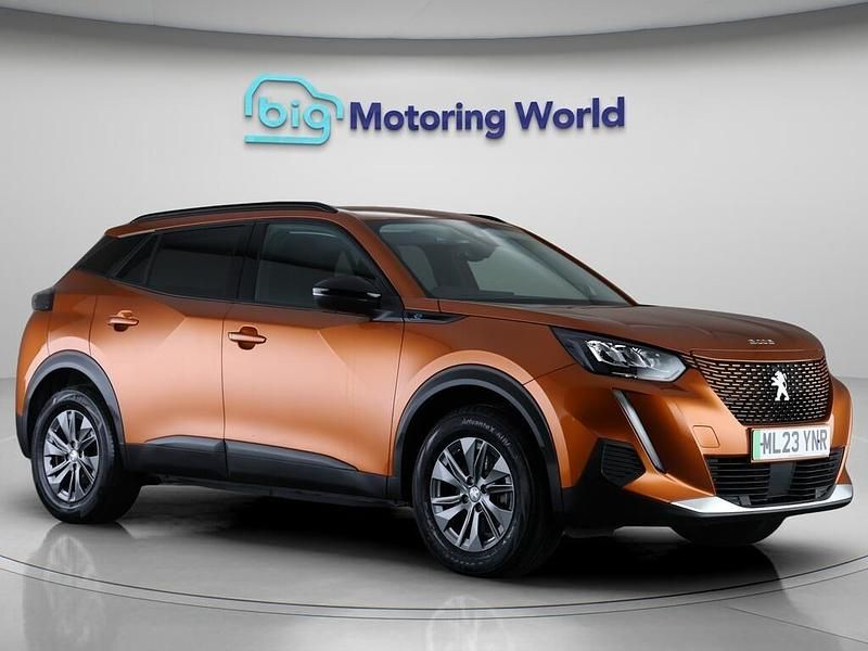 Orange Used 2023 Peugeot e-2008 Active+ SUV | £11,600 (Fair price) - Image 1/4