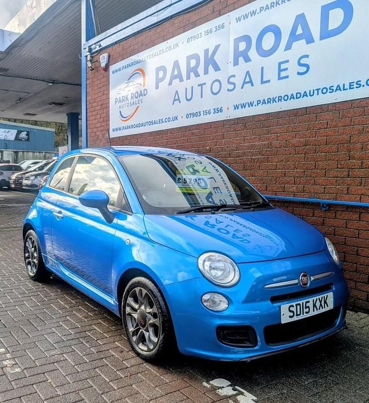 Used Fiat 500 S 69 HP (50 kW) 2015 Blue Hatchback