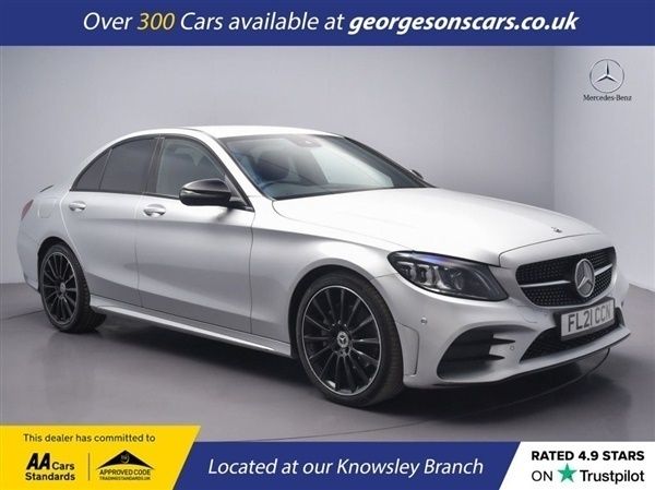 Silver Used 2021 Mercedes C220 AMG line Sedan | £20,750 (Fair price) - Image 1/1