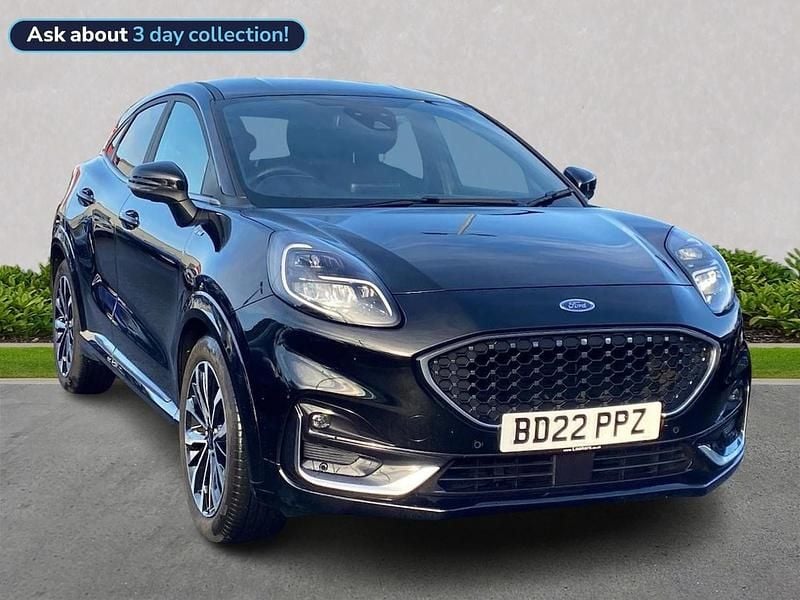 Black Used 2022 Ford Puma ST-Line Hatchback | £16,299 (Fair price) - Image 1/4