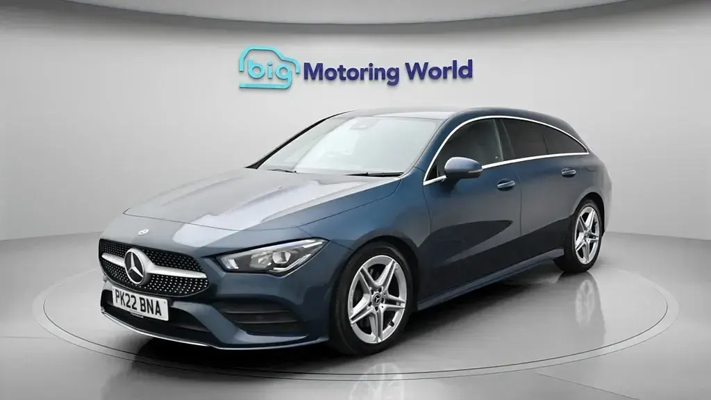 Used Mercedes CLA200 Shooting Brake AMG line 163 HP (119 kW) 2022 Blue Estate