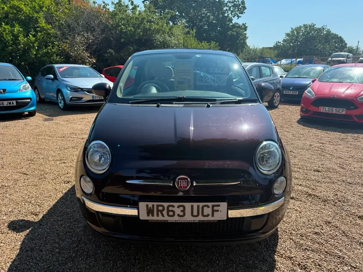 Used Fiat 500 Lounge 69 HP (50 kW) 2013 Purple Hatchback