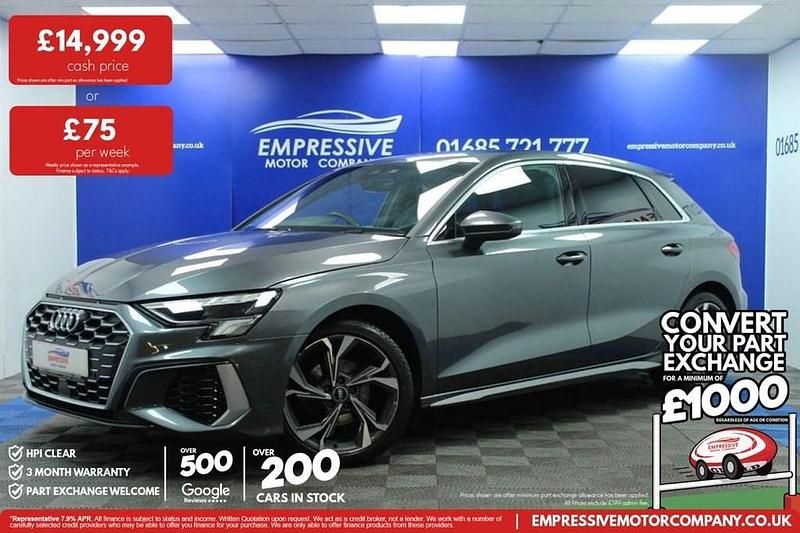 Used Audi A3 Sportback S-Line 110 HP (80 kW) 2022 Grey Hatchback