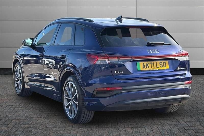 Used Audi Q4 e-tron Comfort 125 kW (170 HP) 2021 Navarra blue SUV