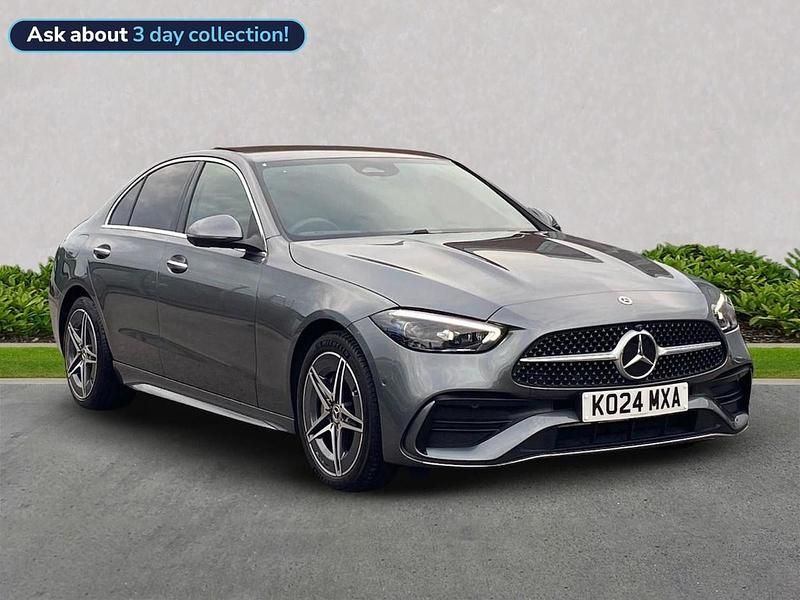 Grey Used 2024 Mercedes C300e AMG Line Premium Sedan | £35,650 (Fair price) - Image 1/4