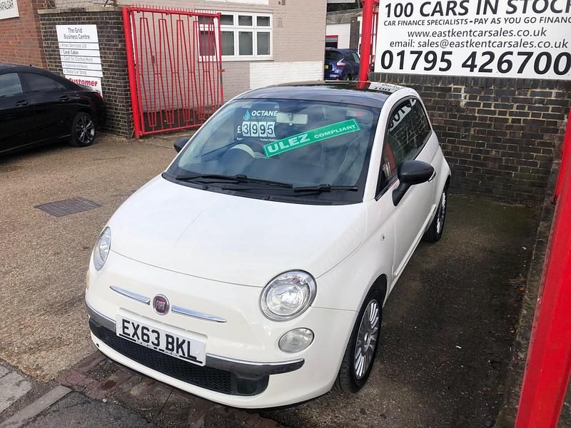 Used Fiat 500 Lounge 69 HP (50 kW) 2013 White Hatchback