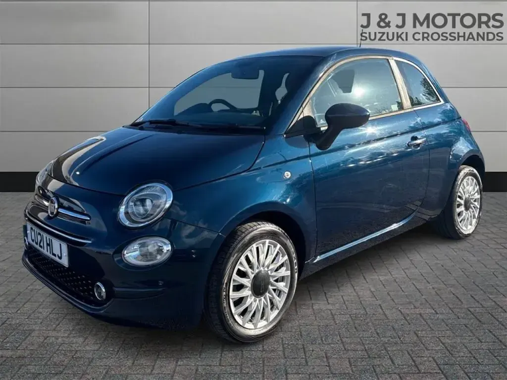 Used Fiat 500 Lounge 70 HP (51 kW) 2021 Blue Hatchback
