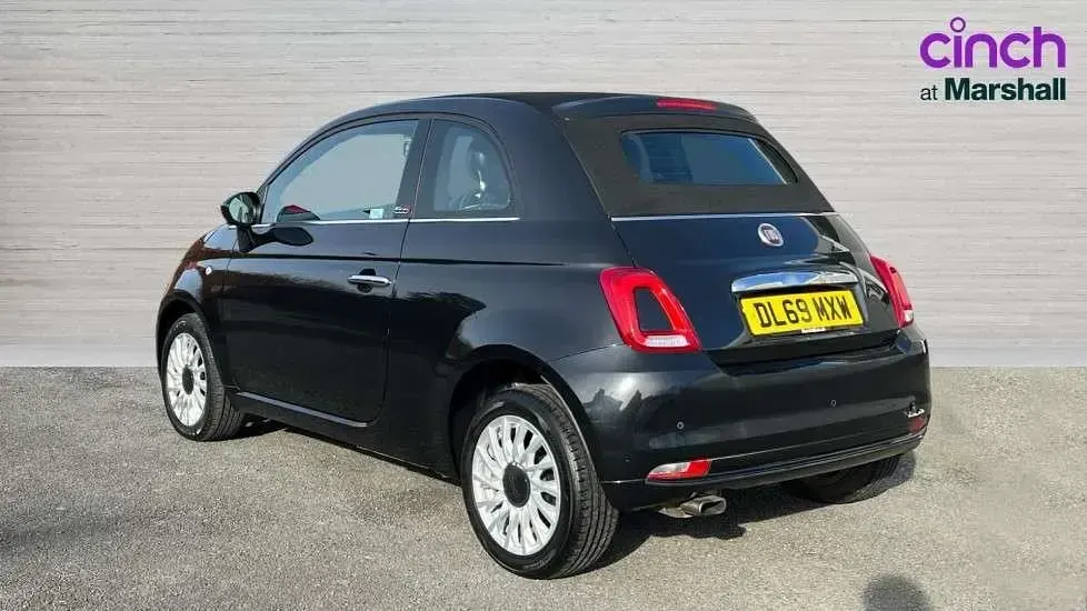 Used Fiat 500C Lounge 68 HP (50 kW) 2019 Black Cabriolet