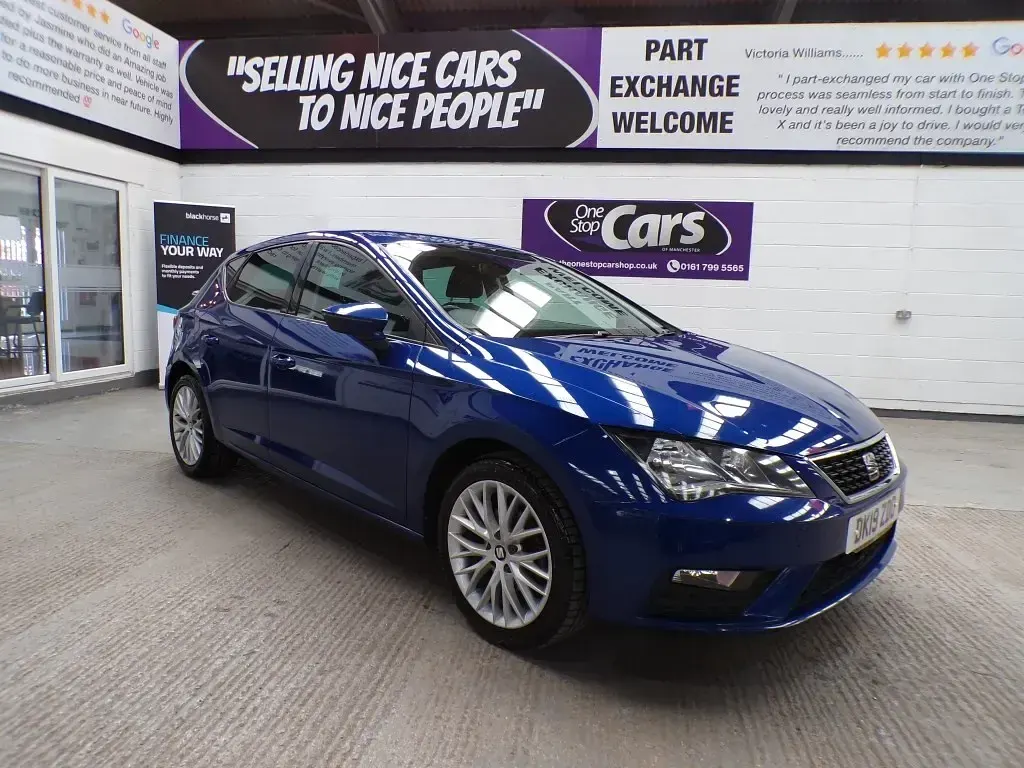 Begagnad Seat Leon SE Dynamic 115 HK (84 kW) 2019 Blå Halvkombi