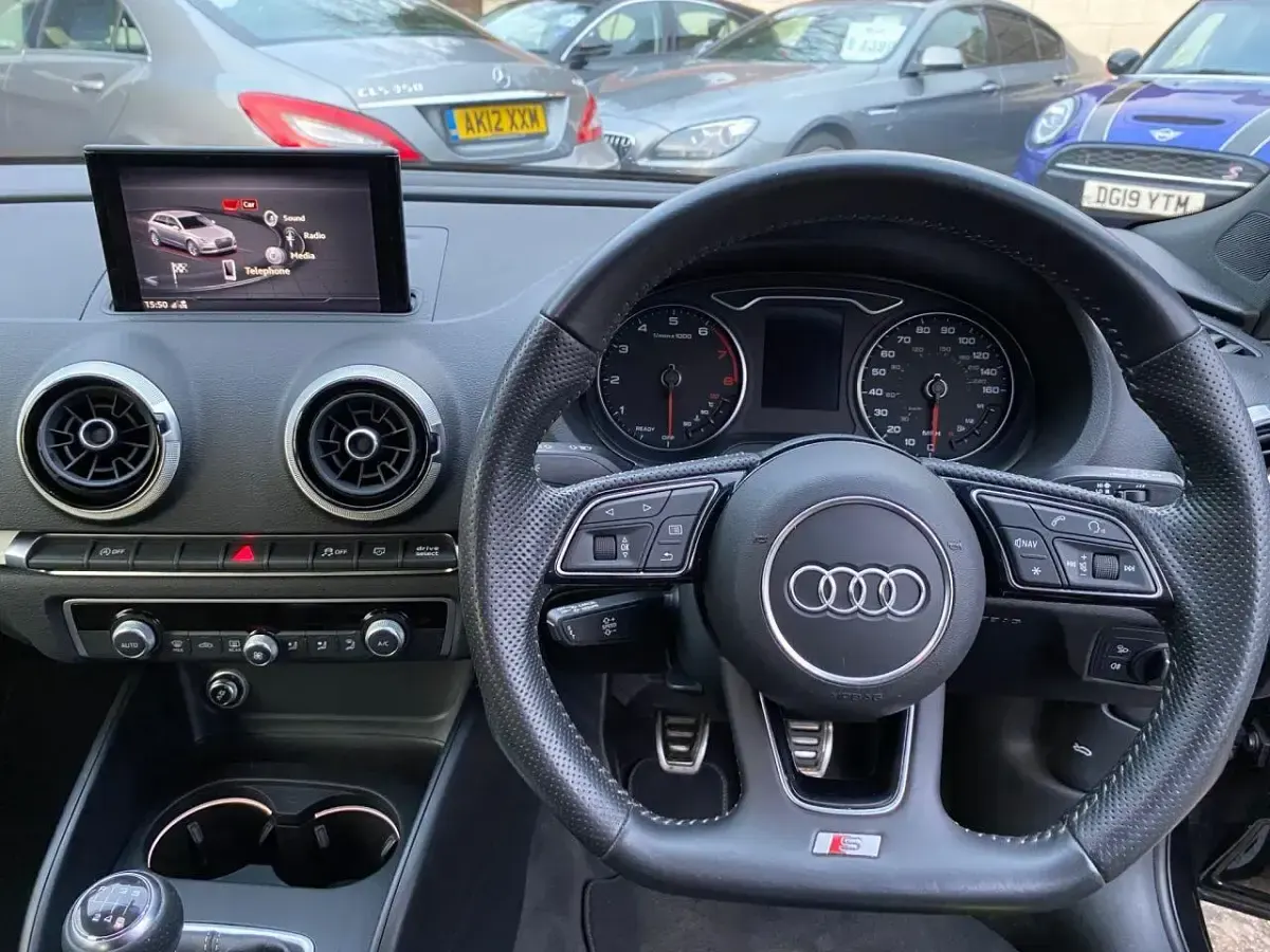 Used Audi A3 Sportback S-Line 150 HP (110 kW) 2019 Black Hatchback