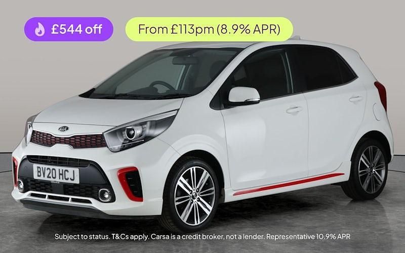 White Used 2020 Kia Picanto GT-Line Hatchback | £9,542 (Good price) - Image 1/3
