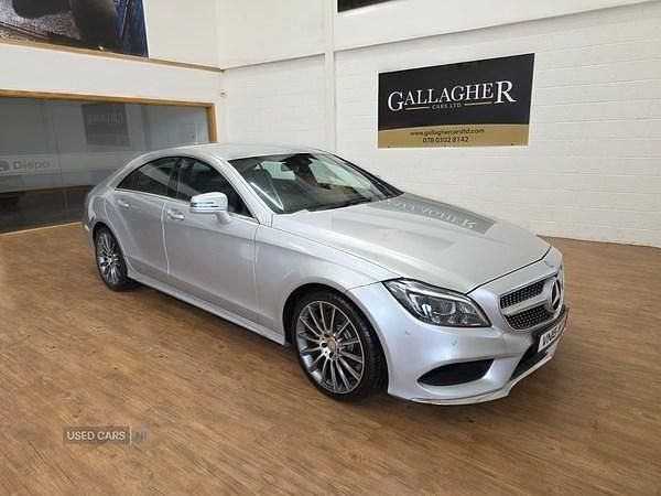 Silver Used 2015 Mercedes CLS220 AMG line Coupe | £11,495 (Fair price) - Image 1/4