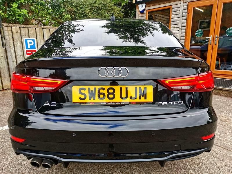 Used Audi A3 Black Edition 150 HP (110 kW) 2018 Black Sedan