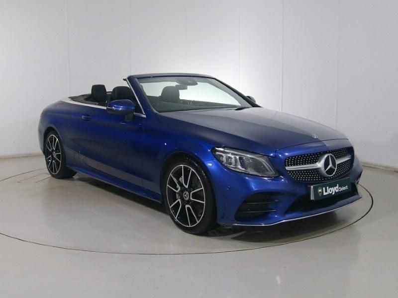 Used Mercedes C300 AMG Line Premium 245 HP (180 kW) 2019 Blue Cabriolet