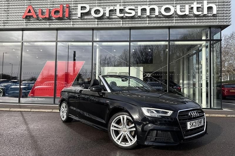 Used Audi Cabriolet S-Line 150 HP (110 kW) 2021 Black Cabriolet