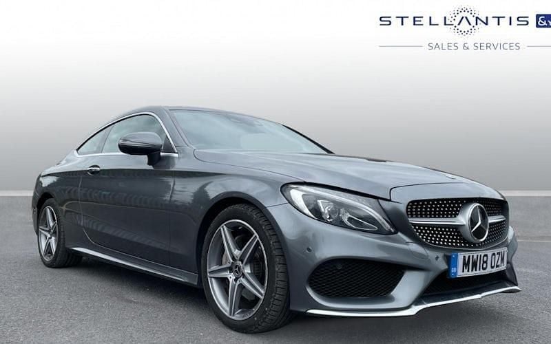 Grey Used 2018 Mercedes C220 AMG Line Premium Plus Coupe | £16,977 (Fair price) - Image 1/4