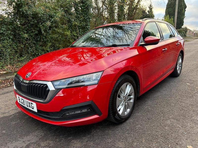 Red Used 2021 Skoda Octavia SE Technology Estate | £10,699 (Super price) - Image 1/4