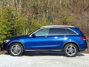 Used Mercedes GLC220 AMG line 194 HP (142 kW) 2021 Blue SUV