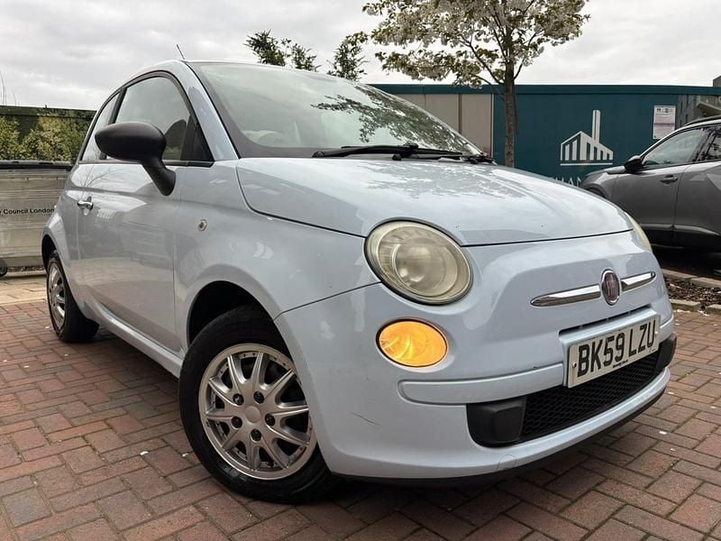 Used Fiat 500 Pop 69 HP (50 kW) 2009 Blue Cabriolet