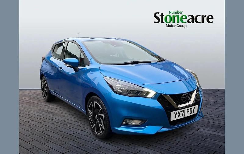 Blue Used 2021 Nissan Micra Acenta Hatchback | £10,990 (Fair price) - Image 1/4
