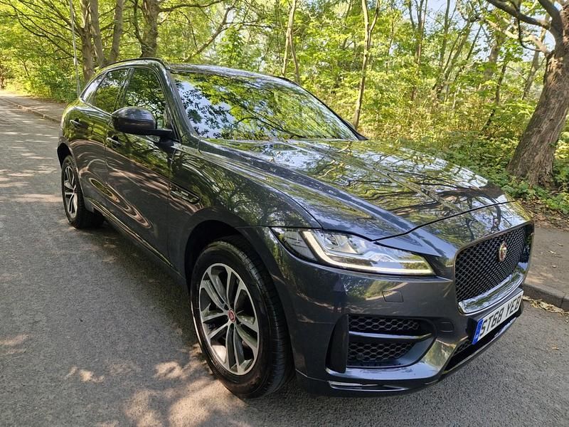 Grey Used 2019 Jaguar F-Pace R-Sport SUV | £19,995 (Fair price) - Image 1/4