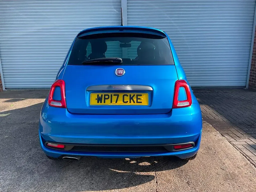 Used Fiat 500S S 2017 Azzurro blue Hatchback