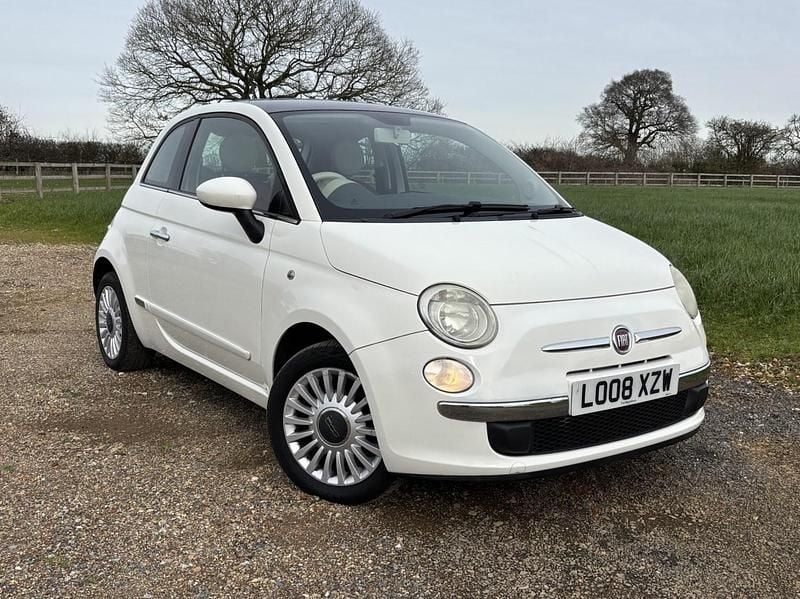 Used Fiat 500 Lounge 69 HP (50 kW) 2008 White Hatchback