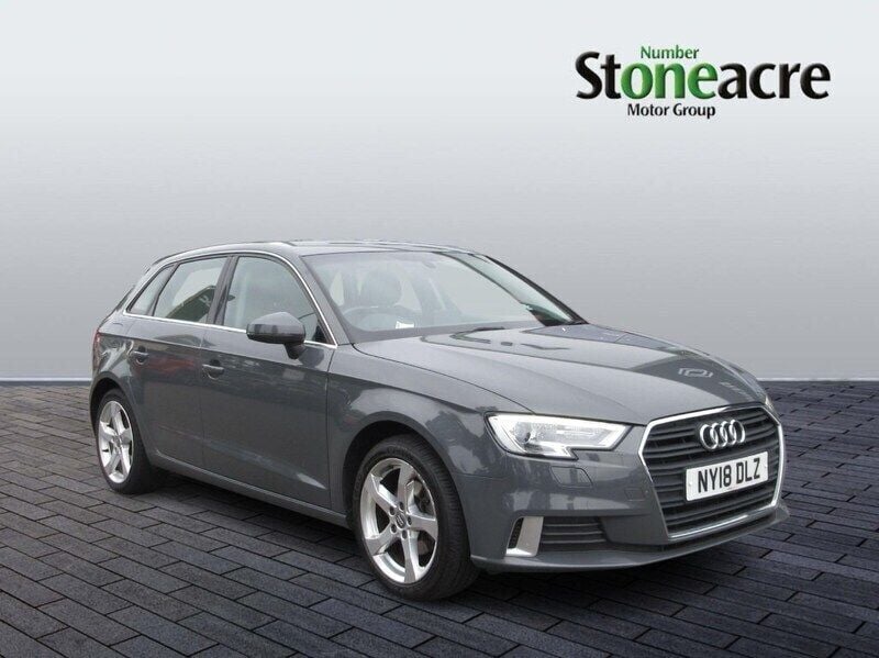 Grey Used 2018 Audi A3 Sportback Sport Hatchback | £11,700 (Good price) - Image 1/4