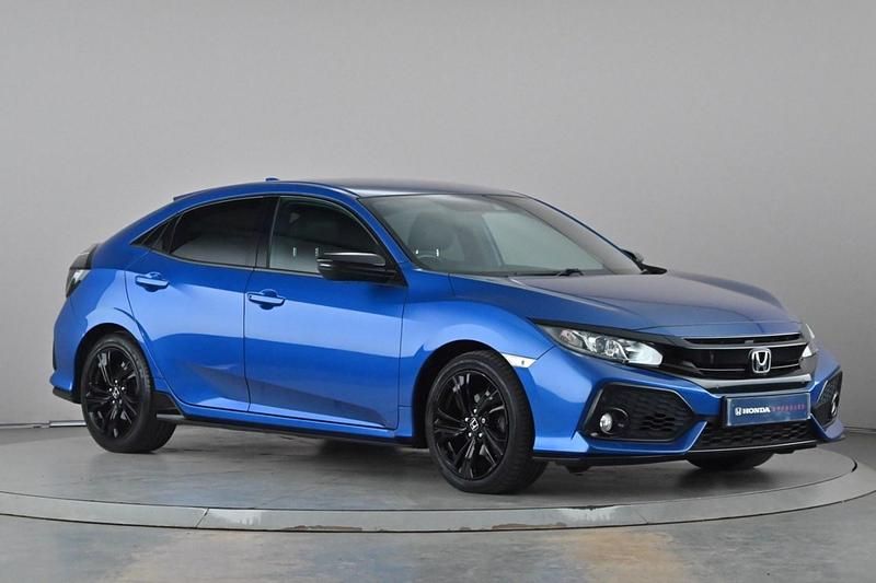 Begagnad Honda Civic Sport 126 HK (92 kW) 2019 Blå Halvkombi