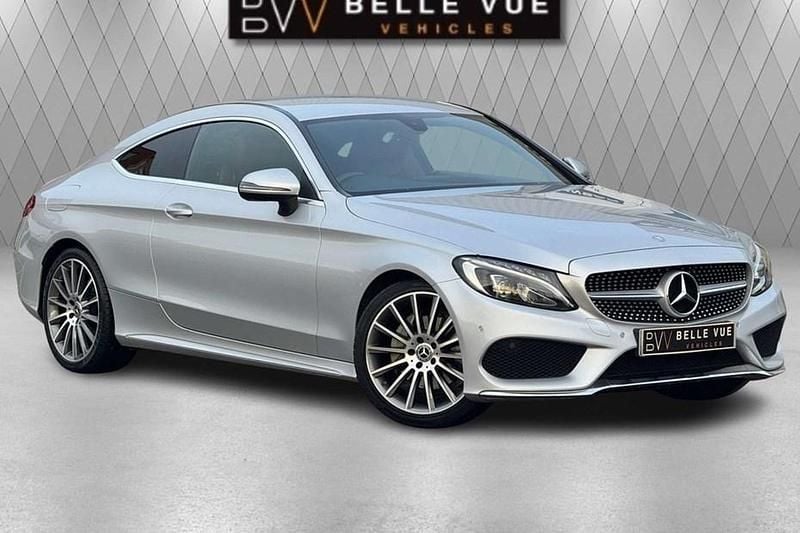 Silver Used 2017 Mercedes C220 AMG line Coupe | £15,495 (Fair price) - Image 1/1