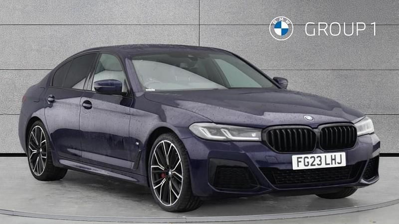 Blue Used 2023 BMW 520 M Sport Sedan | £26,490 (Fair price) - Image 1/4