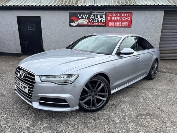 Silver Used 2015 Audi A6 S-Line Sedan | £10,995 (Fair price) - Image 1/4