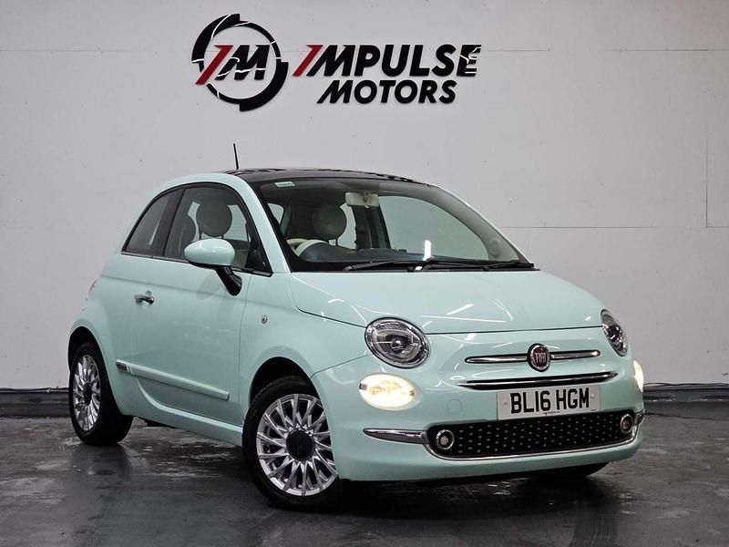 Used Fiat 500 Lounge 69 HP (50 kW) 2016 Green Hatchback