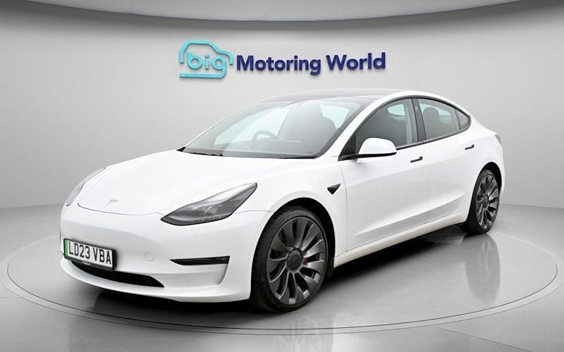 Used Tesla Model 3 Performance 461 kW (627 HP) 2023 White Sedan