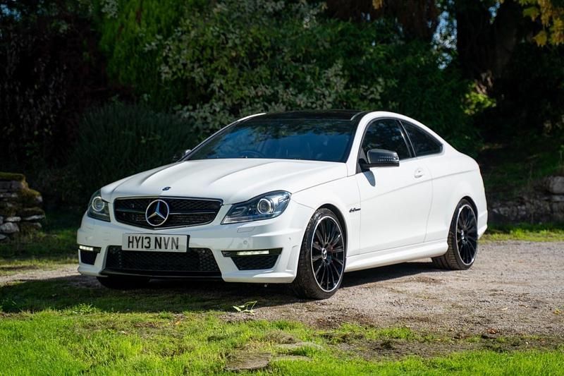 White Used 2013 Mercedes C63 AMG Coupe | £17,995 - Image 1/4