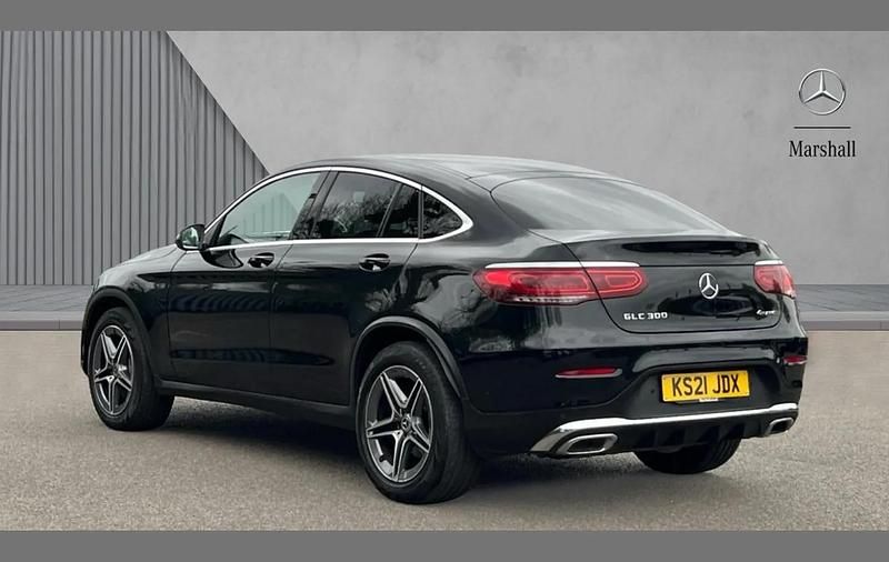 Used Mercedes GLC300e AMG line 254 HP (186 kW) 2021 Black Coupe