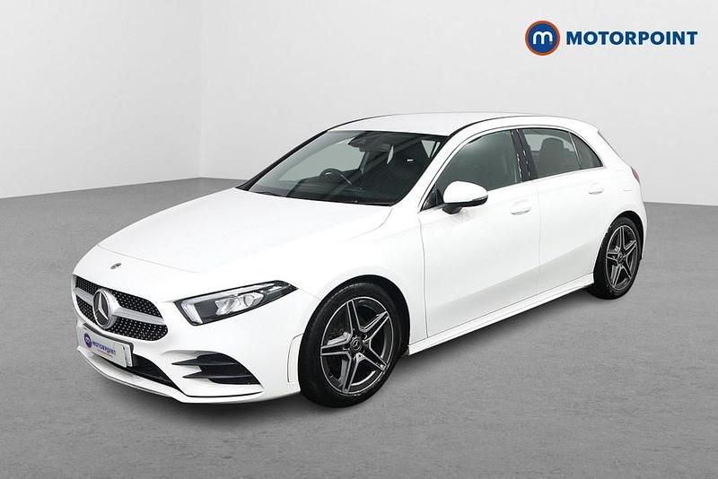 Used Mercedes A200 AMG line 2018 White Hatchback