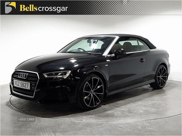 Used Audi A3 Cabriolet S-Line 150 HP (110 kW) 2020 Black Cabriolet