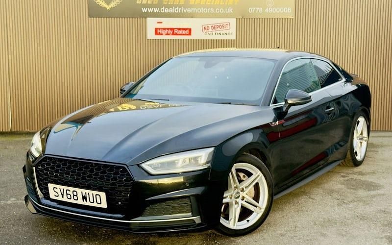 Used Audi A5 S-Line 190 HP (139 kW) 2018 Black Coupe