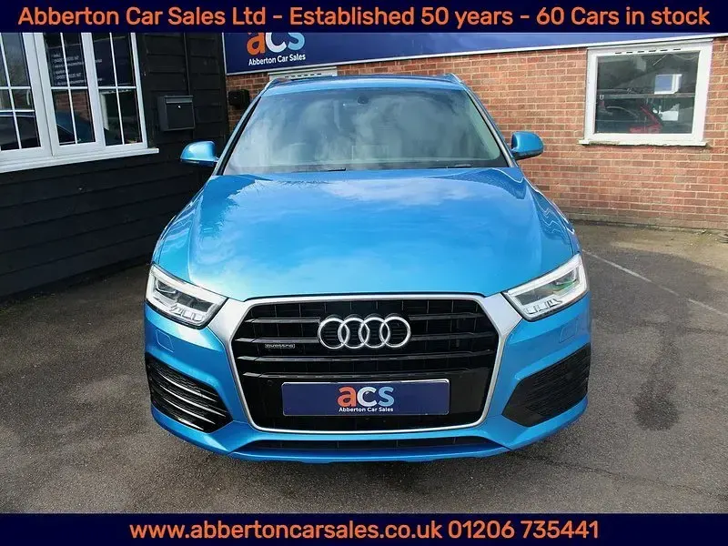 Used Audi Q3 S-line plus 147 HP (108 kW) 2016 Blue SUV