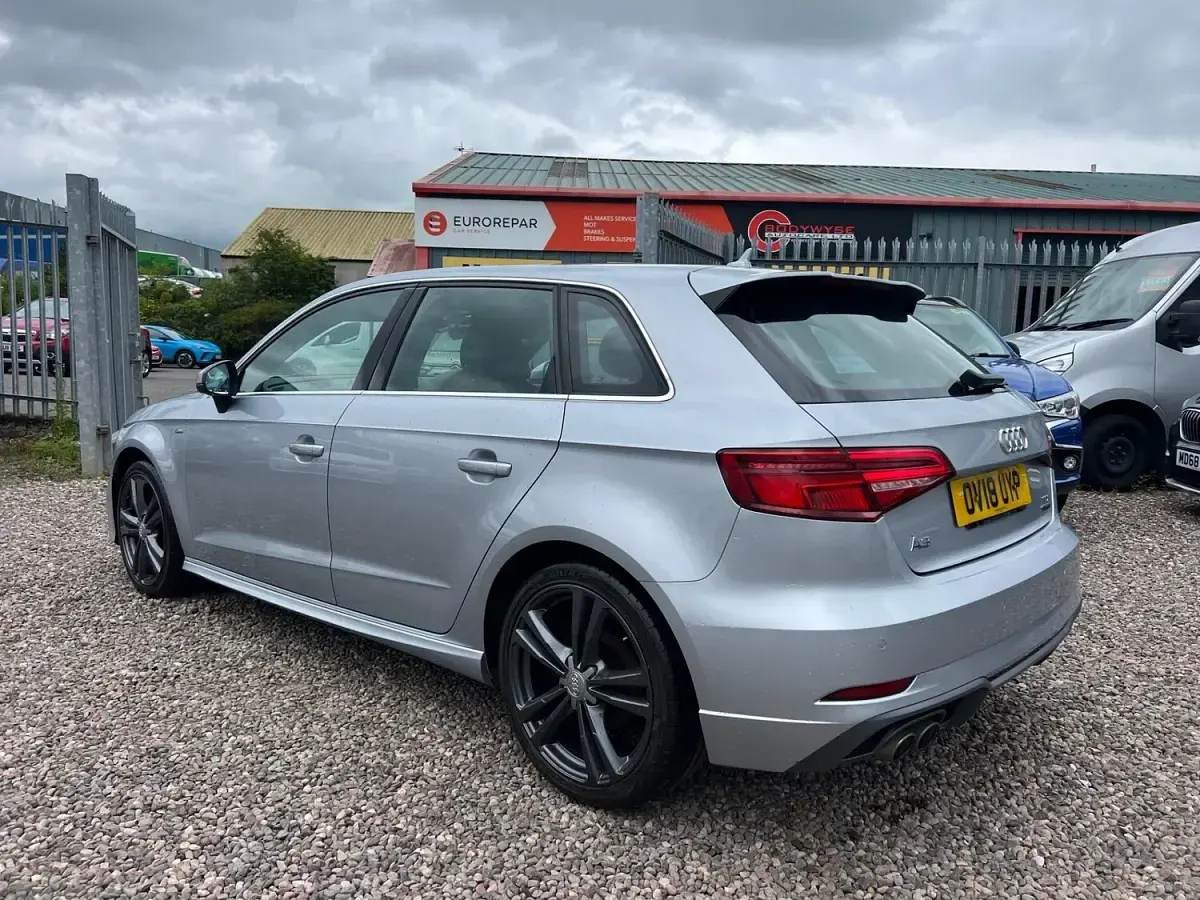 Used Audi A3 S-Line 184 HP (135 kW) 2018 Silver Sedan