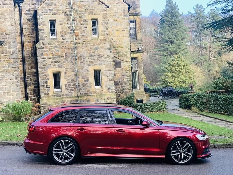 Used Audi A6 Black Edition 272 HP (200 kW) 2017 Red Estate